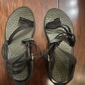 Chaco Black Strappy Sport Sandal
